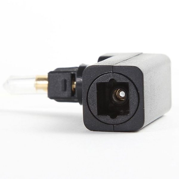 EMK 360 Degree Male to Female Conversion Head Optical Fiber Adapter Audio Adapter - Image 2
