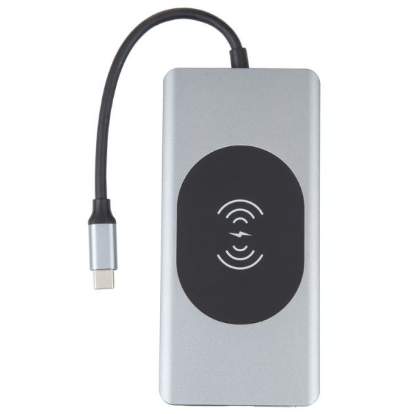 14 in 1 Type-C Docking Station with Wireless Charging (1000M Network Port) - Image 3