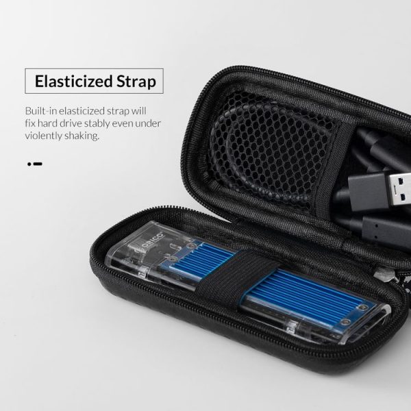ORICO-M2PH01-BK-BP M.2 Hard Drive EVA Case Storage Bag (Black) - Image 6