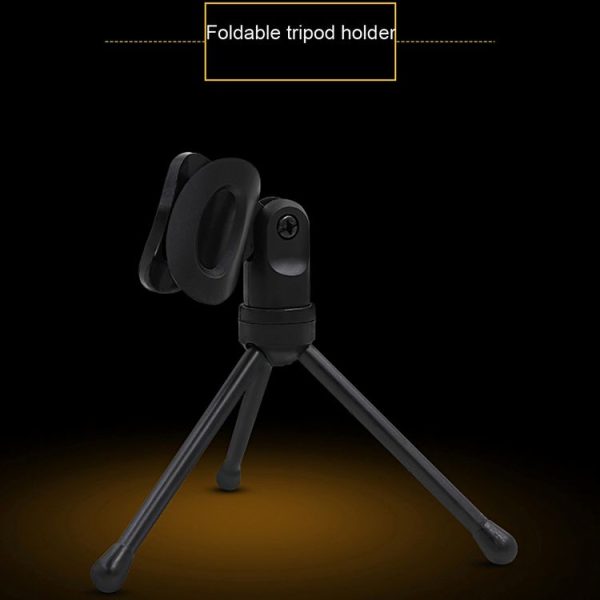 Yanmai SF666 Professional Condenser Sound Recording Microphone with Tripod Holder, Cable Length: 1.3m, Compatible with PC and Mac for Live Broadcast Show, KTV, etc. (Gold) - Image 10
