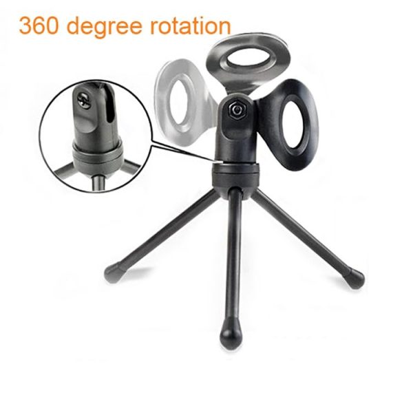 Yanmai SF666 Professional Condenser Sound Recording Microphone with Tripod Holder, Cable Length: 1.3m, Compatible with PC and Mac for Live Broadcast Show, KTV, etc. (Gold) - Image 13