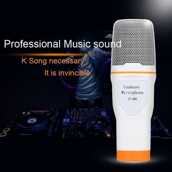 Yanmai SF666 Professional Condenser Sound Recording Microphone with Tripod Holder, Cable Length: 1.3m, Compatible with PC and Mac for Live Broadcast Show, KTV, etc. (Gold) - Image 5