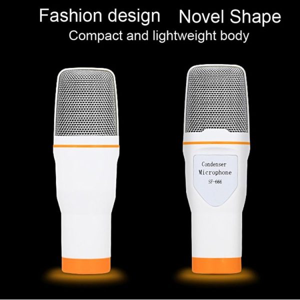 Yanmai SF666 Professional Condenser Sound Recording Microphone with Tripod Holder, Cable Length: 1.3m, Compatible with PC and Mac for Live Broadcast Show, KTV, etc. (Gold) - Image 6