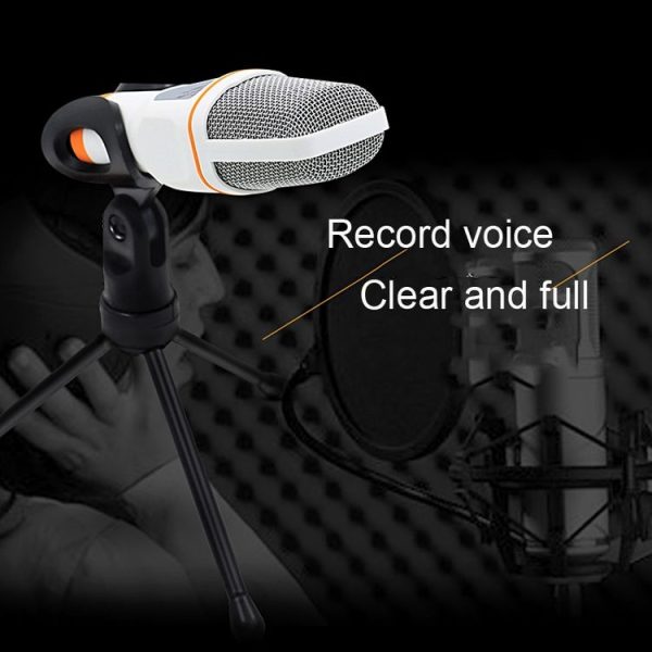 Yanmai SF666 Professional Condenser Sound Recording Microphone with Tripod Holder, Cable Length: 1.3m, Compatible with PC and Mac for Live Broadcast Show, KTV, etc. (Gold) - Image 7