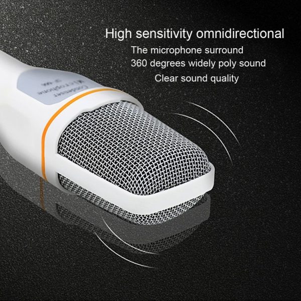 Yanmai SF666 Professional Condenser Sound Recording Microphone with Tripod Holder, Cable Length: 1.3m, Compatible with PC and Mac for Live Broadcast Show, KTV, etc. (Gold) - Image 8