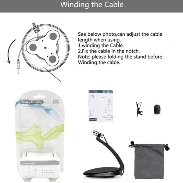 Yanmai SF-911 Professional Condenser Sound Recording 3.5mm Jack Microphone with Base Holder, Cable Length: 1.5m, Compatible with PC and Mac for Live Broadcast Show, KTV, etc. (Black) - Image 18