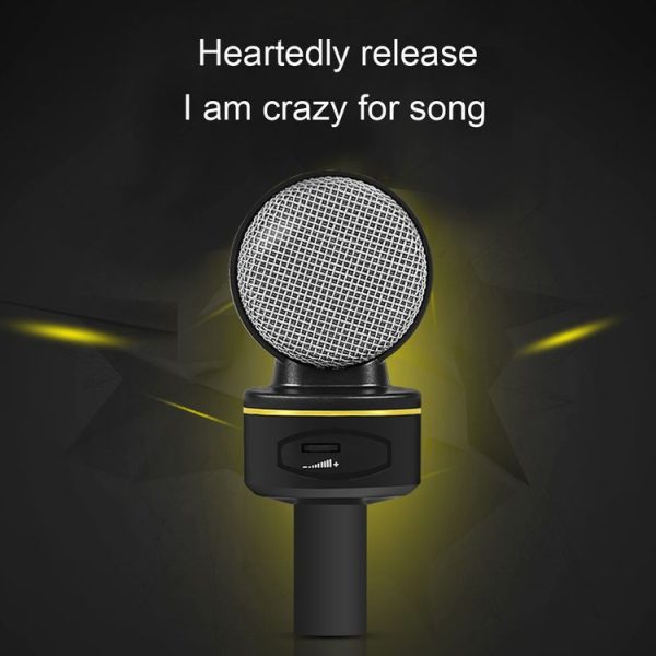 Yanmai SF-930 Professional Condenser Sound Recording Microphone with Tripod Holder, Cable Length: 2.0m, Compatible with PC and Mac for Live Broadcast Show, KTV, etc. (Black) - Image 3