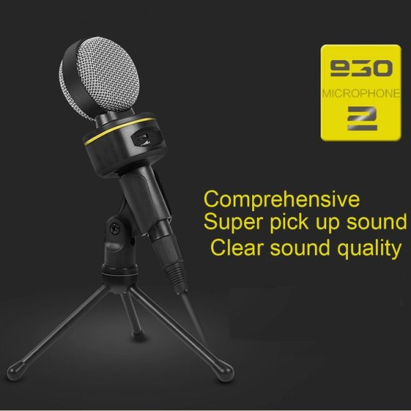 Yanmai SF-930 Professional Condenser Sound Recording Microphone with Tripod Holder, Cable Length: 2.0m, Compatible with PC and Mac for Live Broadcast Show, KTV, etc. (Black) - Image 6