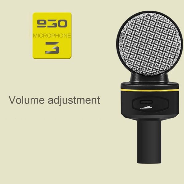 Yanmai SF-930 Professional Condenser Sound Recording Microphone with Tripod Holder, Cable Length: 2.0m, Compatible with PC and Mac for Live Broadcast Show, KTV, etc. (Black) - Image 7