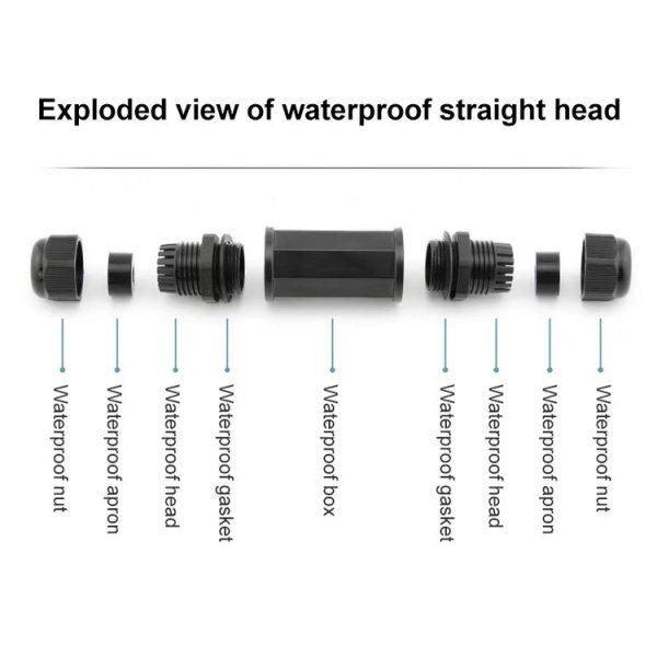 RJ45 Waterproof Connector Double Head Lan Coupler Adapter - Image 3