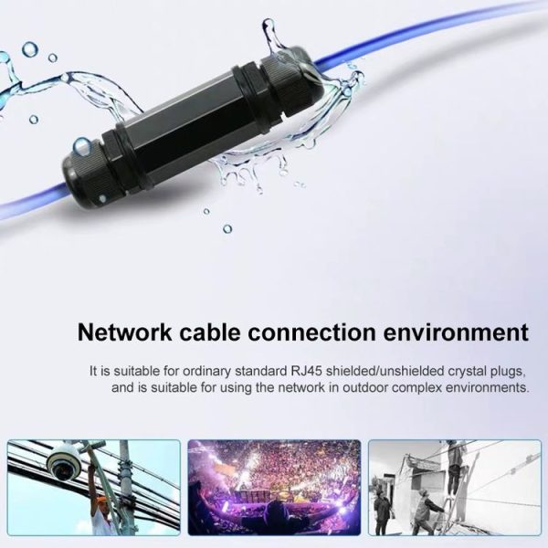 RJ45 Waterproof Connector Double Head Lan Coupler Adapter - Image 7