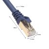 0.5m CAT8 Computer Switch Router Ethernet Network LAN Cable, Patch Lead RJ45 - Image 4