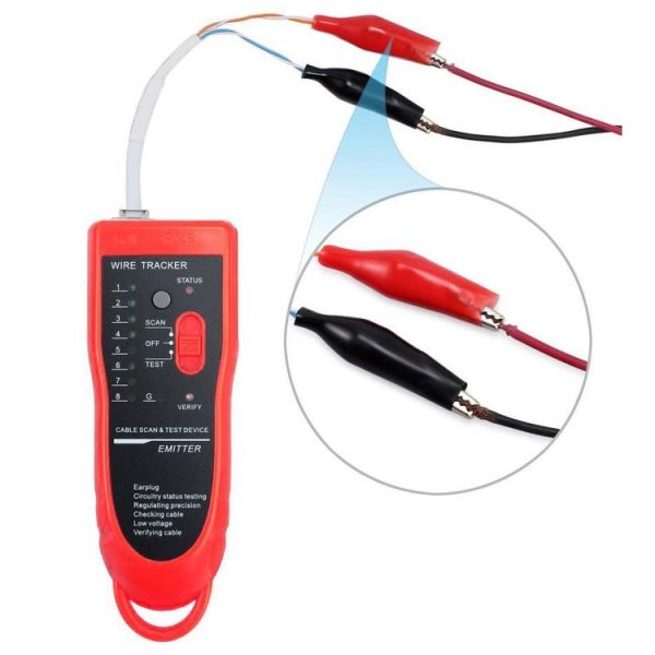 RJ11 / RJ45 Telephone Wire Tracker Ethernet LAN Network Cable Tester Detector Line Finder - Image 6