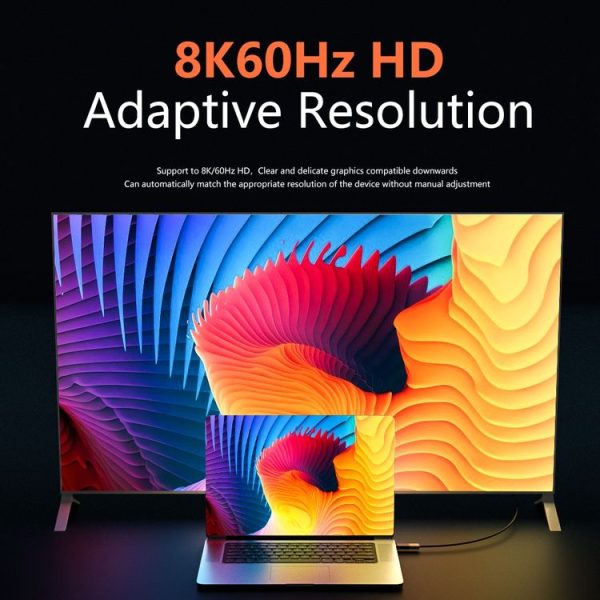 8K 60Hz HDMI Male to HDMI Female Magnetic Adapter (Blue) - Image 7