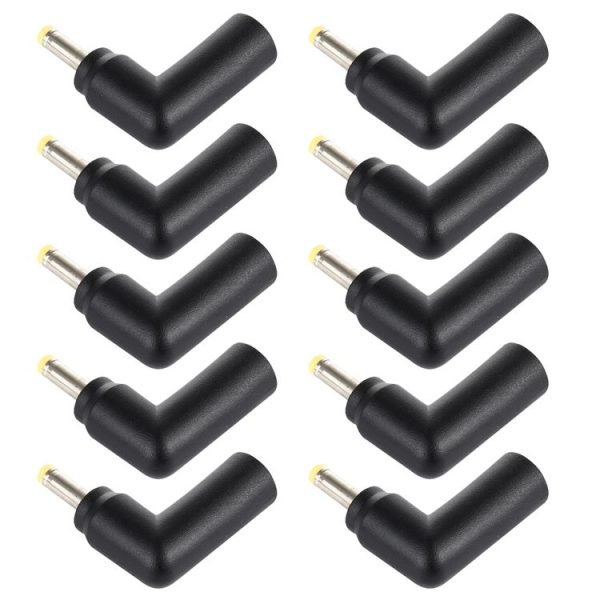 10 PCS 4.5 x 3.0mm Female to 2.5 x 0.7mm Male Plug Elbow Adapter Connector - Image 4