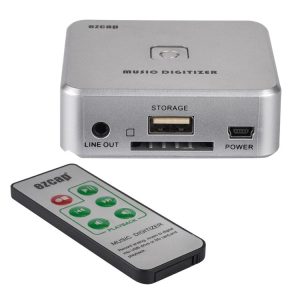 EZCAP241 Audio Capture Recorder Adapter Card, 3.5mm RCA R / L Analog Audio to MP3 Music Digitizer Converter (Silver)