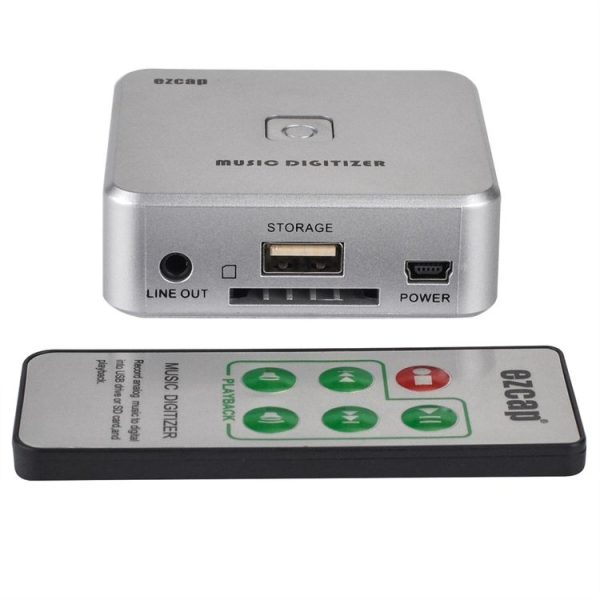 EZCAP241 Audio Capture Recorder Adapter Card, 3.5mm RCA R / L Analog Audio to MP3 Music Digitizer Converter (Silver) - Image 2