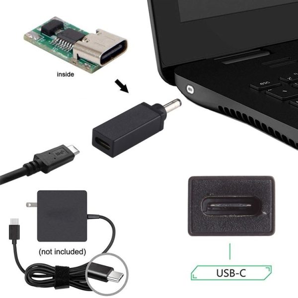 PD 18.5V-20V 4.0x1.7mm Male Adapter Connector (Black) - Image 7