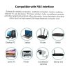 100pcs / Pack Cat5e RJ45 Connector Unshielded Pass Through Modular Plug, Gold: 3u - Image 8