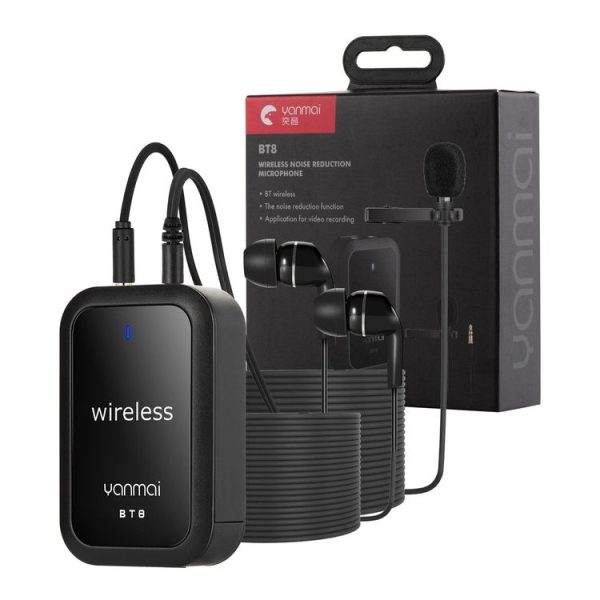 Yanmai BT8 Bluetooth Wireless Microphone (Black) - Image 4