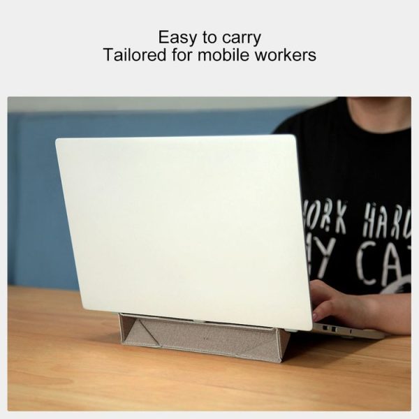 Original Xiaomi Youpin U01 VH Invisible Laptop Notebook Stand Holder (Silver) - Image 4