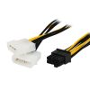18cm Y Shape 8 Pin PCI Express to Dual 4 Pin Molex Graphics Card Power Cable - Image 3