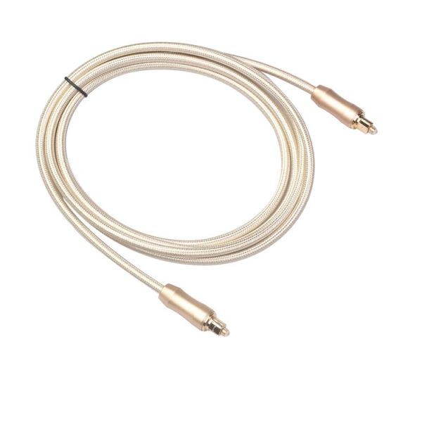 QHG02 SPDIF Toslink Gold-plated Fiber Braided Optic Audio Cable, Length: 2m - Image 2