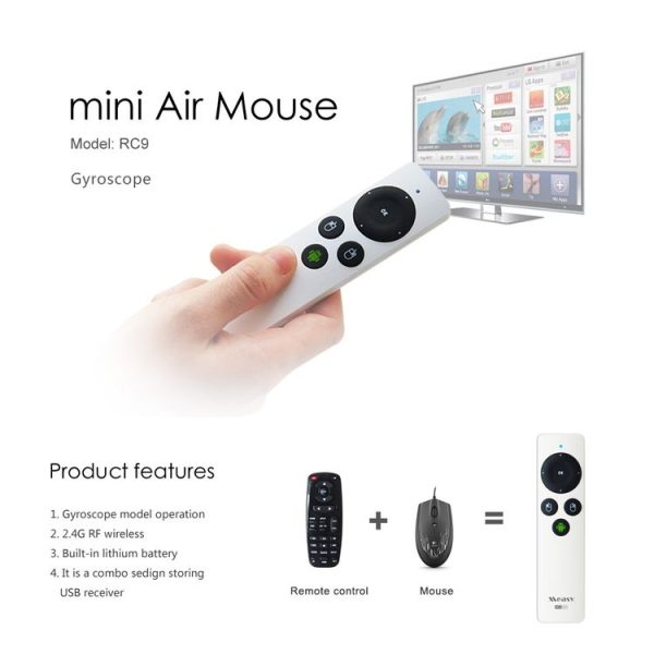Measy RC9 2.4GHz Fly Air Mouse Wireless Keyboard Remote Control - Image 5