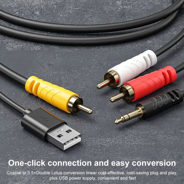 Coaxial Audio to 3.5mm + Dual RCA Converter - Image 5