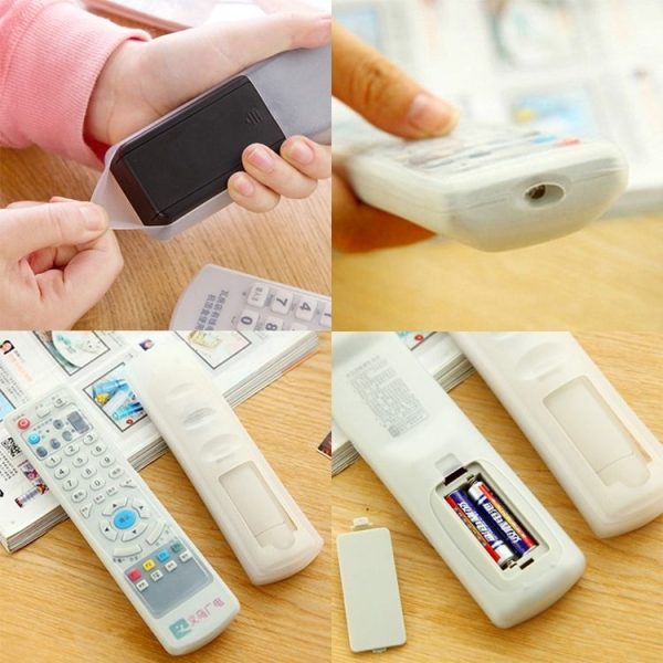 5 PCS Short Design Air Conditioning Remote Control Silicone Protective Cover, Size: 12.4*4.5*2.2cm - Image 5