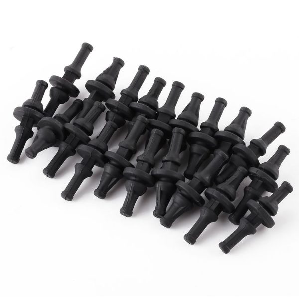 20 PCS 29.9mm Anti Vibration Soft Damping Nail Rubber Silicone Computer Fan Screw (Black) - Image 3