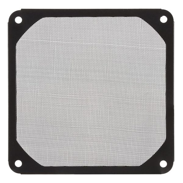 12cm Black Fan Dust Filter Computer Fan Aluminum Dustproof Cover - Image 2