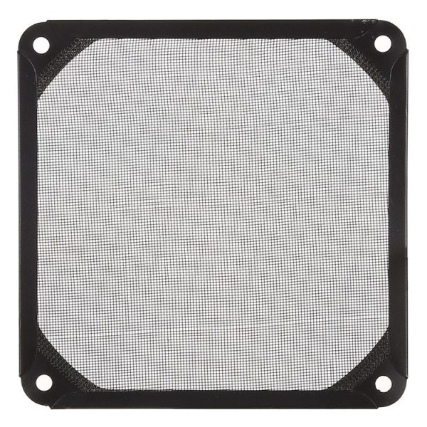 12cm Black Fan Dust Filter Computer Fan Aluminum Dustproof Cover - Image 3