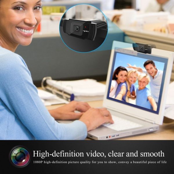 HXSJ S70 30fps 5 Megapixel 1080P Full HD Autofocus Webcam for Desktop / Laptop / Android TV, with Noise Reduction Microphone, Cable Length: 1.4m - Image 8