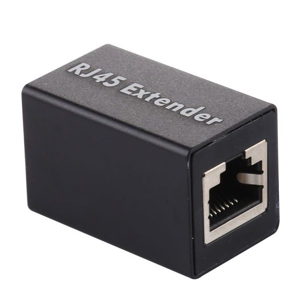 RJ45 Aluminum Alloy Expansion Head Extender (Black) - Image 2