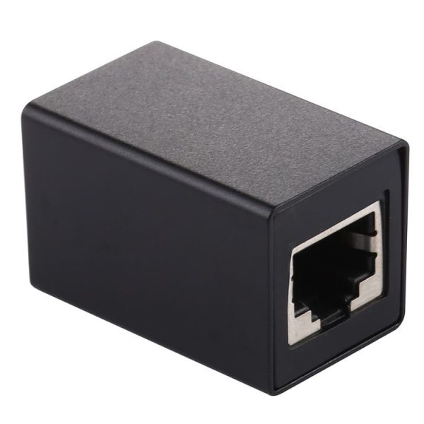 RJ45 Aluminum Alloy Expansion Head Extender (Black) - Image 3