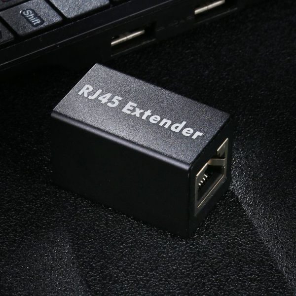 RJ45 Aluminum Alloy Expansion Head Extender (Black) - Image 5