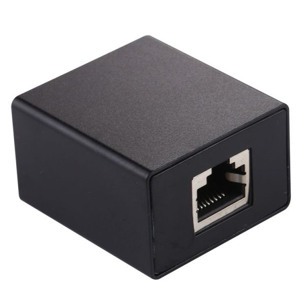 RJ45 1 to 2 Aluminum Alloy Expansion Head Extender (Black) - Image 3