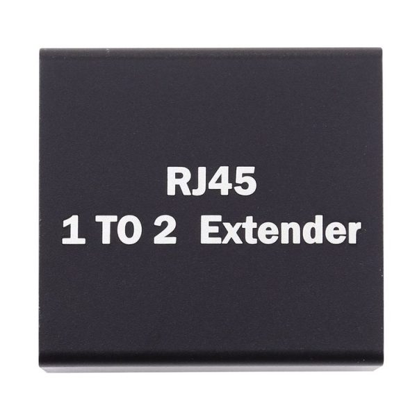 RJ45 1 to 2 Aluminum Alloy Expansion Head Extender (Black) - Image 4