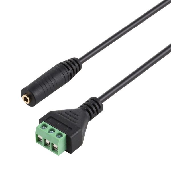 3.5mm Female to 3 Pin Pluggable Terminals Solder-free Connector Solderless Connection Adapter Cable, Length: 30cm - Image 4