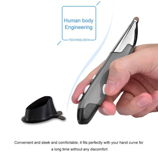 PR-06 4-keys Smart Wireless Optical Mouse with Stylus Pen Function (Grey) - Image 10