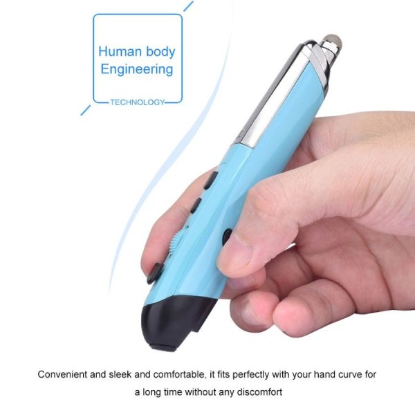 PR-08 6-keys Smart Wireless Optical Mouse with Stylus Pen & Laser Function (Blue) - Image 10
