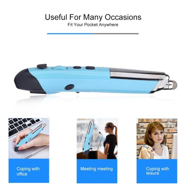 PR-08 6-keys Smart Wireless Optical Mouse with Stylus Pen & Laser Function (Blue) - Image 12