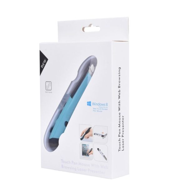 PR-08 6-keys Smart Wireless Optical Mouse with Stylus Pen & Laser Function (Blue) - Image 7