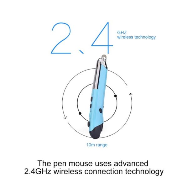 PR-08 6-keys Smart Wireless Optical Mouse with Stylus Pen & Laser Function (Blue) - Image 9