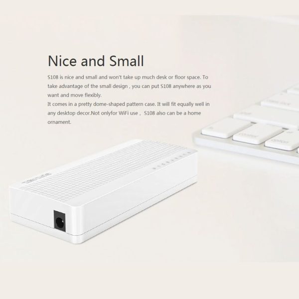 Tenda S108 8 Ports 10 / 100Mbps Fast Ethernet Network Switch LAN HUB - Image 7