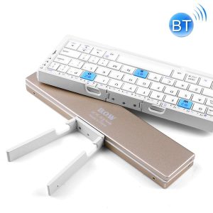 B.O.W HB199 Foldable Bluetooth Keyboard (Gold)