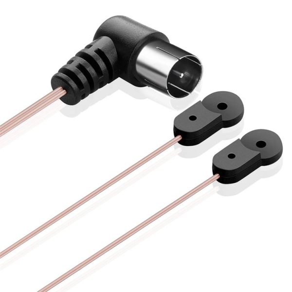 2m FM Dipole Antenna Female Plug Connector Stereo Audio Radio Receiver - Image 2