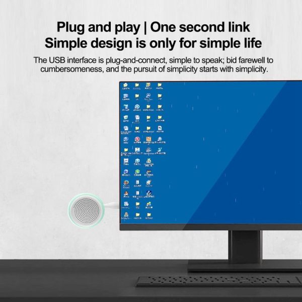 Original Xiaomi Youpin Velev M83 Lollipop Shape PC Computer Laptop Mini Audio Speaker Amplifier Lounspeaker (Blue) - Image 9