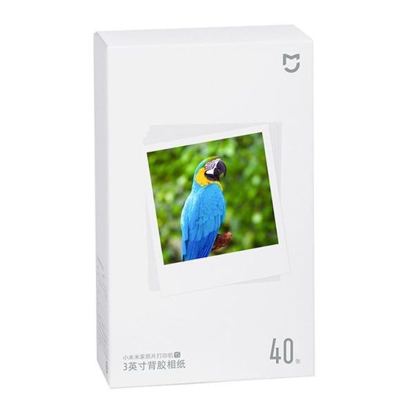 Original Xiaomi Mijia 1S Mini Automatic Pocket Photo Printer 3 inch Adhesive Photo Paper for PC5841 (White) - Image 4